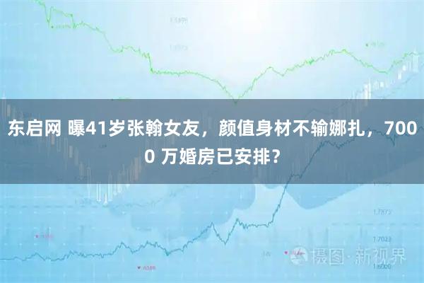 东启网 曝41岁张翰女友，颜值身材不输娜扎，7000 万婚房已安排？